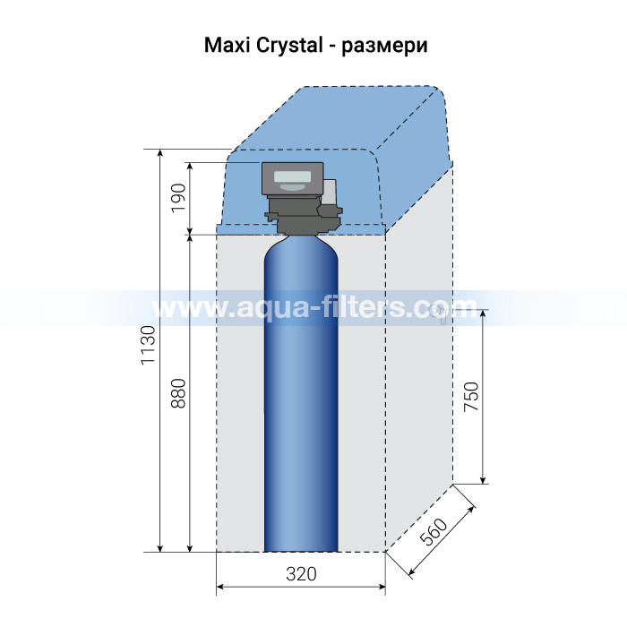 Омекотителна система Maxi Crystal 1900 л/час